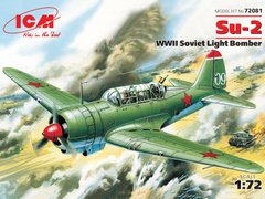 1/72 Soviet Su-2 World War II Light Bomber Kit ICM 72081
