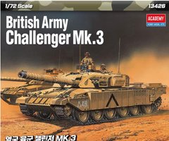 Assembled model 1/72 tank Challenger 1 Mk.3 Academy 13426