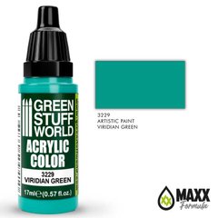 Acrylic paint opaque VIRIDIAN GREEN with matte finish 17 ml GSW 3229