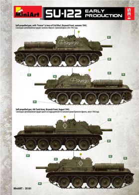 Збірна модель 1/35 самохідна артилерійська установка СУ-122 MiniArt 35181