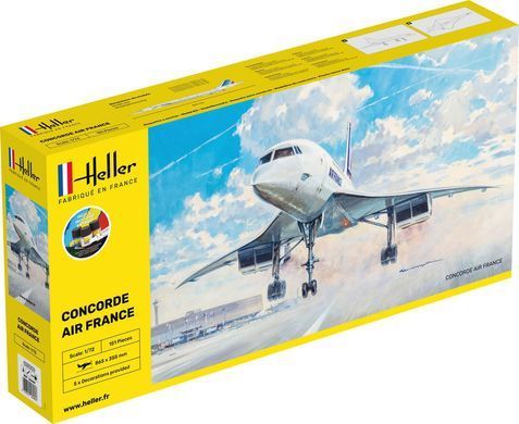 Стартовый набор 1:72 самолет Concorde Air France Heller 56469