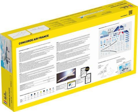 Стартовый набор 1:72 самолет Concorde Air France Heller 56469