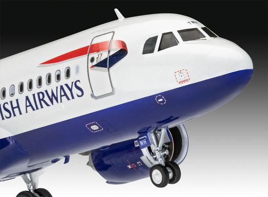 Збірна модель 1/144 літак Airbus A320 neo British Airways Model Set Revell 63840