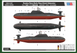 Збірна модель 1/350 підводний човен russian Navy Akula Class Attack Submarine HobbyBoss 83525