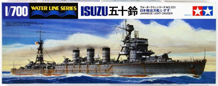 Збірна модель корабля Japanese Light Cruiser Isuzu Waterline Series Tamiya 31323 1: 700