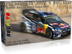 Сборная модель 1/24 автомобиль Volkswagen Polo R WRC 2016 Rallye Monte-Carlo 2016 Belkits BEL-011
