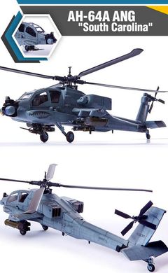 Збірна модель 1/35 гелікоптера AH-64A ANG "South Carolina" Academy 12129