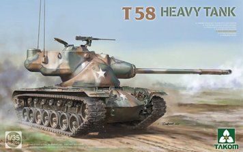 Збірна модель 1:35 важкий танк T58 Takom 2204