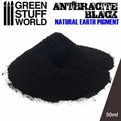 Натуральні землисті пігменти для моделістів Pigment ANTHRACITE BLACK 30 мл GSW 1772