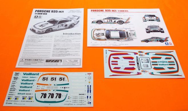 Збірна модель 1/24 автомобіля Porsche 935 K2 DRM 1977 Beemax 24015