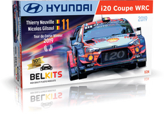 Сборная модель 1/24 автомобиль Hyundai i20 Coupe WRC Tour de Corse 2019 winner Belkits BEL-014