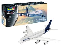 Збірна модель 1/144 літак Airbus A380-800 Lufthansa New Livery Revell 03872