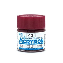 Acrylic paint Acrysion (N) Wine Red Mr.Hobby N043