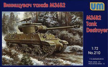 1:72 Scale Model Kit: M36B2 Tank Destroyer (UM 210)