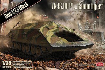 Assembly model 1:35 armored car VK45.01(P) "Rammtiger" Das Werk 35018