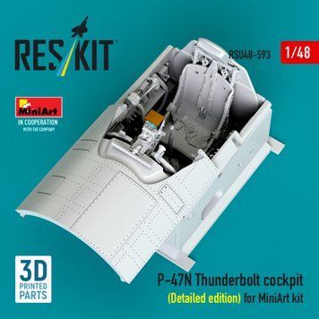 Масштабна модель 1:48 кабіна P-47N Thunderbolt (детальна версія) для набору MiniArt 3D Reskit RSU48-0593