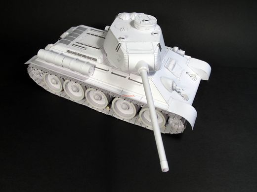 Бумажная модель 1/25 – самый известный танк Второй мировой войны Т-34/85 WAK 3-4/12