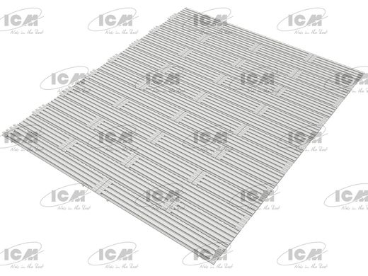 Assembled model 1/35 M8A1 airfield cover USA ICM 53200, In stock
