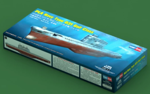 Assembled model 1/350 submarine PLA Navy Type 031 Golf Class HobbyBoss 83514