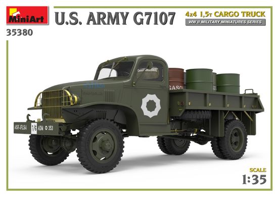Збірна модель 1/35 вантажівка U.S. Army Cargo Truck 4X4 1,5t MiniArt 35380