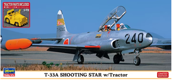 Сборная модель самолет 1/72 T-33A Shooting Star w/Tractor Hasegawa 02363