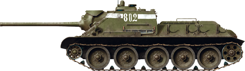 Збірна модель 1/35 самохідна артилерійська установка СУ-85 (з повним інтер'єром) MiniArt 35204