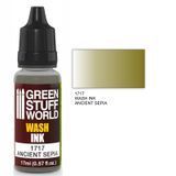 Wash with realistic shading ANCIENT SEPIA "antique sepia" 17 ml matte finish Wash Ink Green
