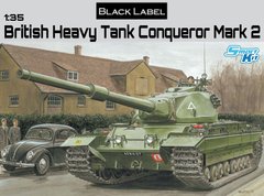 Сборная модель 1/35 британский танк British Heavy Tank Conqueror Black Label Dragon D3555