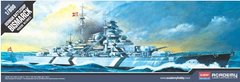 Збірна модель 1/800 корабель Bismarck Academy 14218