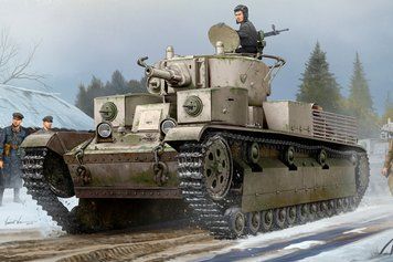 Збірна модель 1:35 радянський середній танк T‑28 Riveted Hobby Boss 83853
