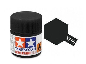 Acrylic paint Mini XF-69 black (black Nato) 10ml Tamiya 81769