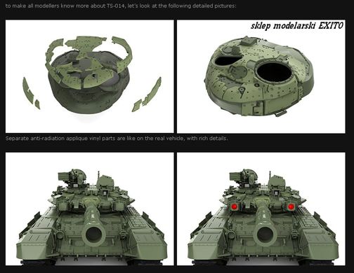 Assembled model 1/35 Tank T-90 Meng Model TS-014