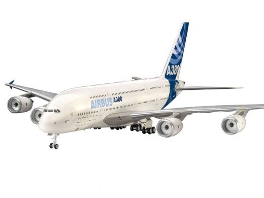 Збірна модель 1/144 літак Airbus A380-800 New livery (First flight) Revell 04218