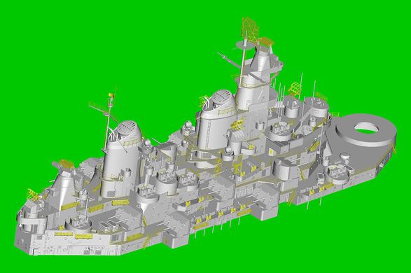 Assembled model 1/350 American battleship USS Iowa BB-61 HobbyBoss 86517