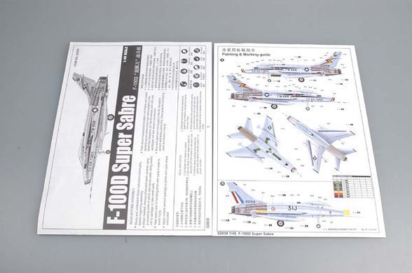 Збірна модель 1:48 літак North American F-100D Super Sabre Trumpeter 02839