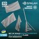 Набор масштабных моделей 1:350 флагштоки с несколькими флагами для Bismarck SPALAH 02953