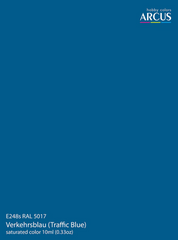 Емалева фарба 248 RAL 5017 Verkehrsblau (Трафік синій) (сатин) Arcus248