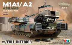 Збірна модель 1/35 танк "Абрамс" з інтер'єром M1A1/M1A2 Abrams Rye Field Model RM-5007