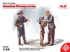 Фигуры 1/24 Американские пожарные (1910-е гг.) (2 фигуры) ICM 24005