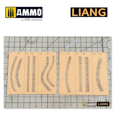 Трафарети Сліди шин (B) Tire Tracks Effects Airbrush Stencils B LIANG-0011