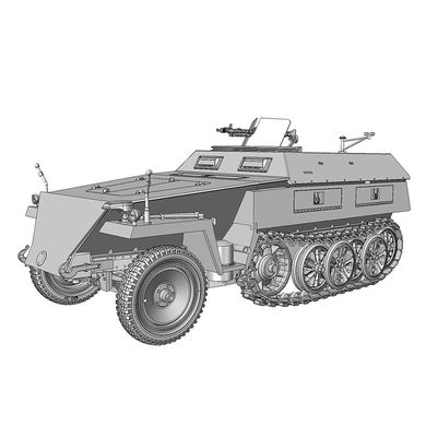 Збірна модель 1/35 бронетранспортер Sd.Kfz.250/1 Ausf.B (neu) Das Werk DW35029
