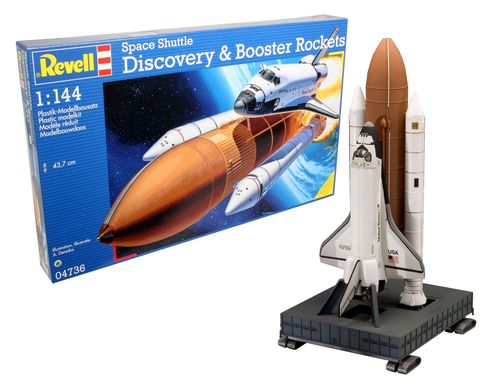 Збірна модель космічного Шаттлу Discovery + ракетні розгінники Revell 04736 1:144