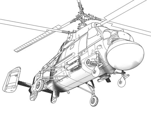 Сборная модель 1/72 вертолет Ка-25Ц Указатель целей для крылатых ракет НАТО код - Hormone-B ACE 72309