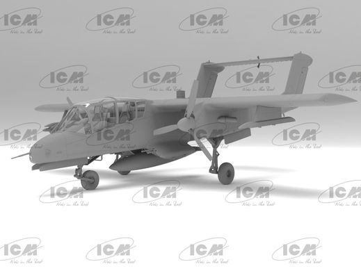 Assembled model 1/48 "Desert Storm" airplane. American OV-10A and OV-10D+ aircraft, 1991 ICM 48302