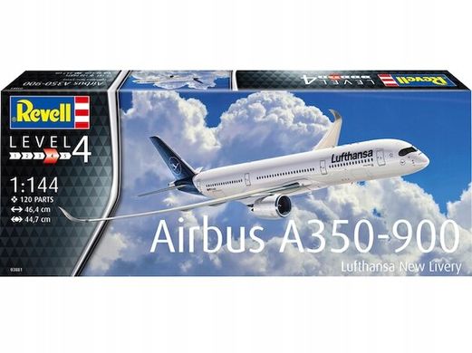 Сборная модель 1/144 самолет Airbus A350-900 Lufthansa New Livery Revell 03881