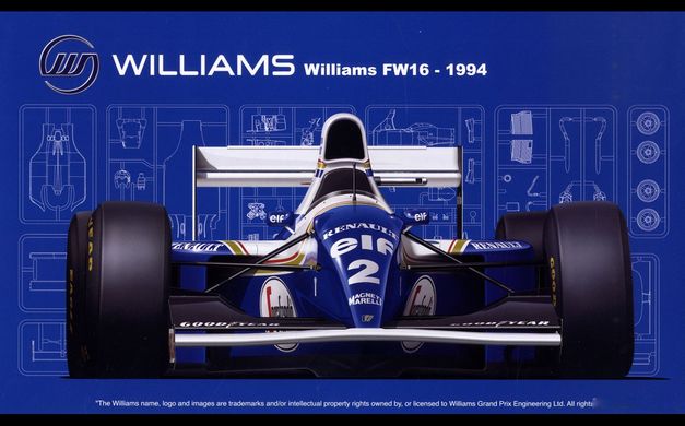 Сборная модель 1/20 Williams FW16 Renault (San Marino GP/Brazilian GP/Pacific GP) Fujimi 09212
