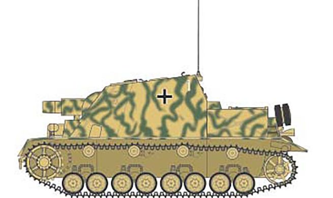 Сборная модель 1/35 самоходная артиллерия Sturmpanzer IV Brummbar Sd.Kfz 166 III Airfix A1376