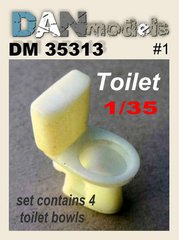 Prefab model 1/35 toilets (4 pcs.) DAN Models 35313