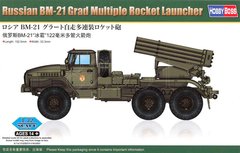 Збірна модель 1/72 РСЗВ BM-21 Grad Multiple Rocket Launcher Hobby Boss 82931