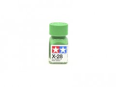 Эмалевая краска X28 Травянистый зеленый глянцевый (Park Green gloss) Tamiya 80028